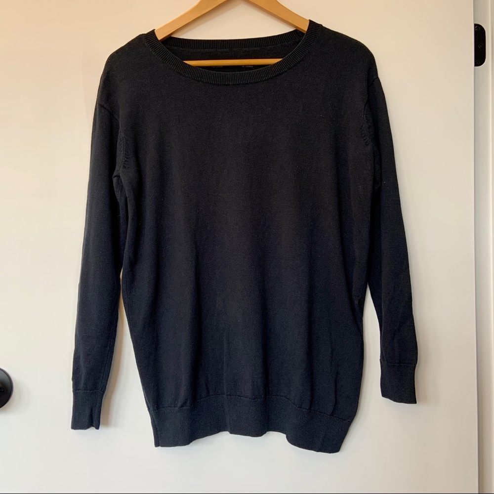 All Saints Pullover Navy Blue Jumper Tight Knit Size Small